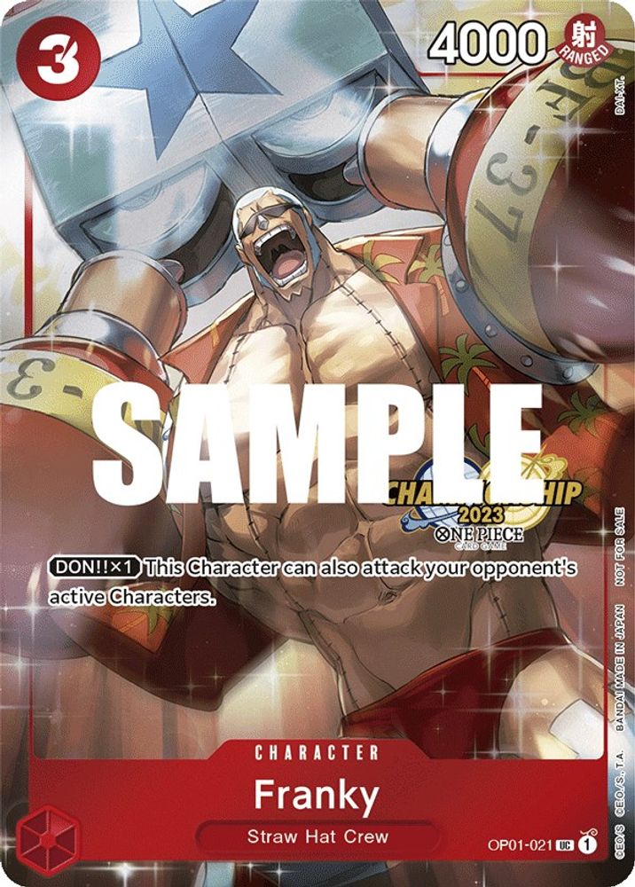 Franky (CS 2023 Celebration Pack) (OP01-021) - One Piece Promotion Cards Foil