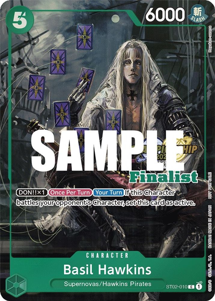 Basil Hawkins (CS 2023 Top Players Pack) [Finalist] (ST02-010) - One Piece Promotion Cards Foil