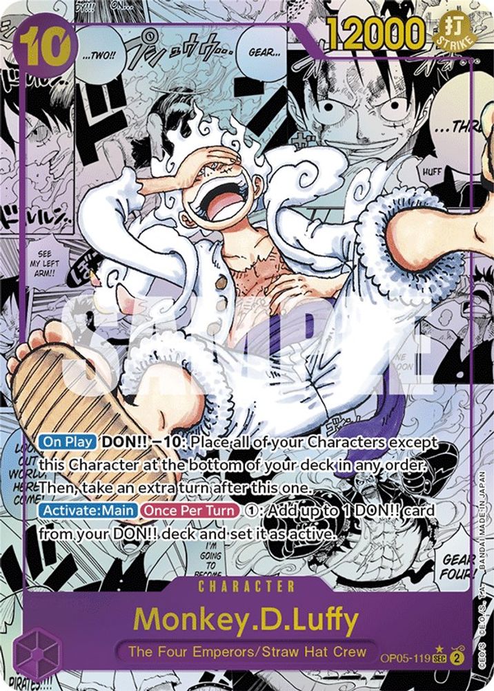 Monkey.D.Luffy (119) (Alternate Art) (Manga) (OP05-119) - Awakening of the New Era Foil