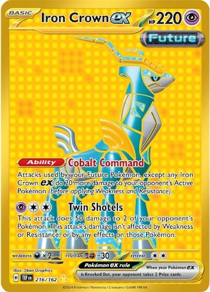 Iron Crown ex (216/162) - Holofoil - Hyper Rare