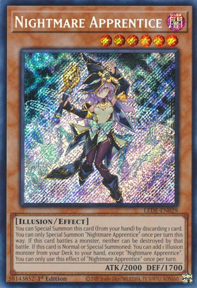 Nightmare Apprentice - LEDE-EN029 Secret Rare 1st Edition