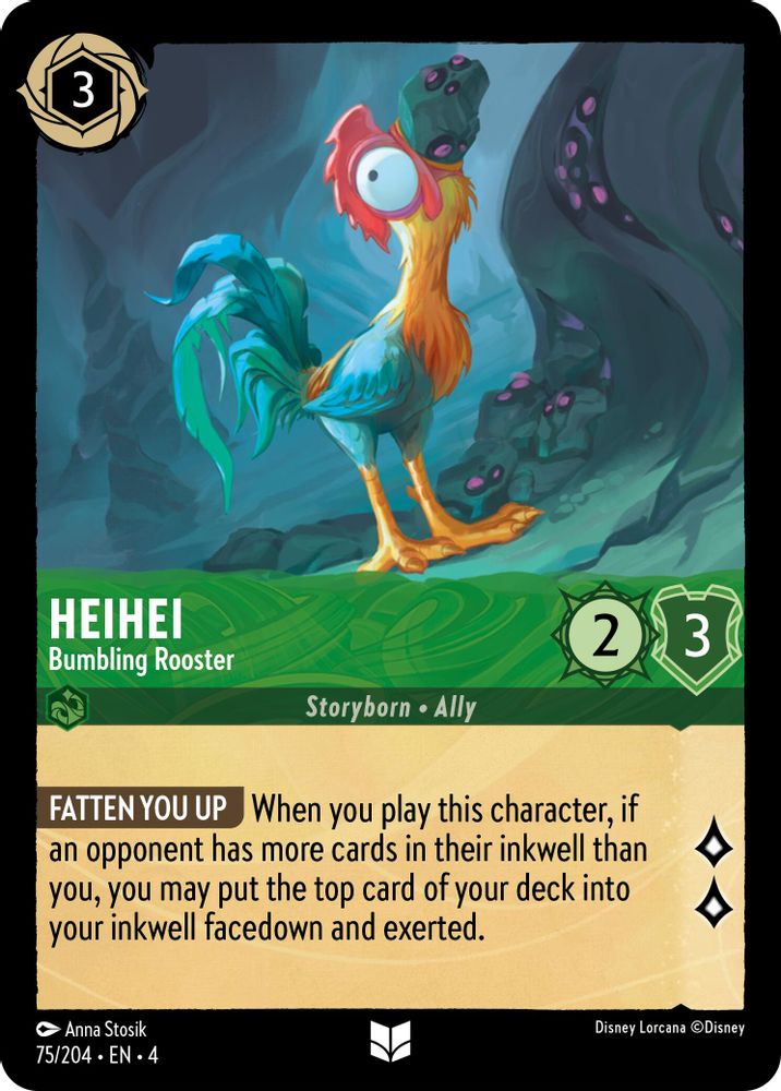 Heihei - Bumbling Rooster (75/204) - Ursulas Return Cold Foil