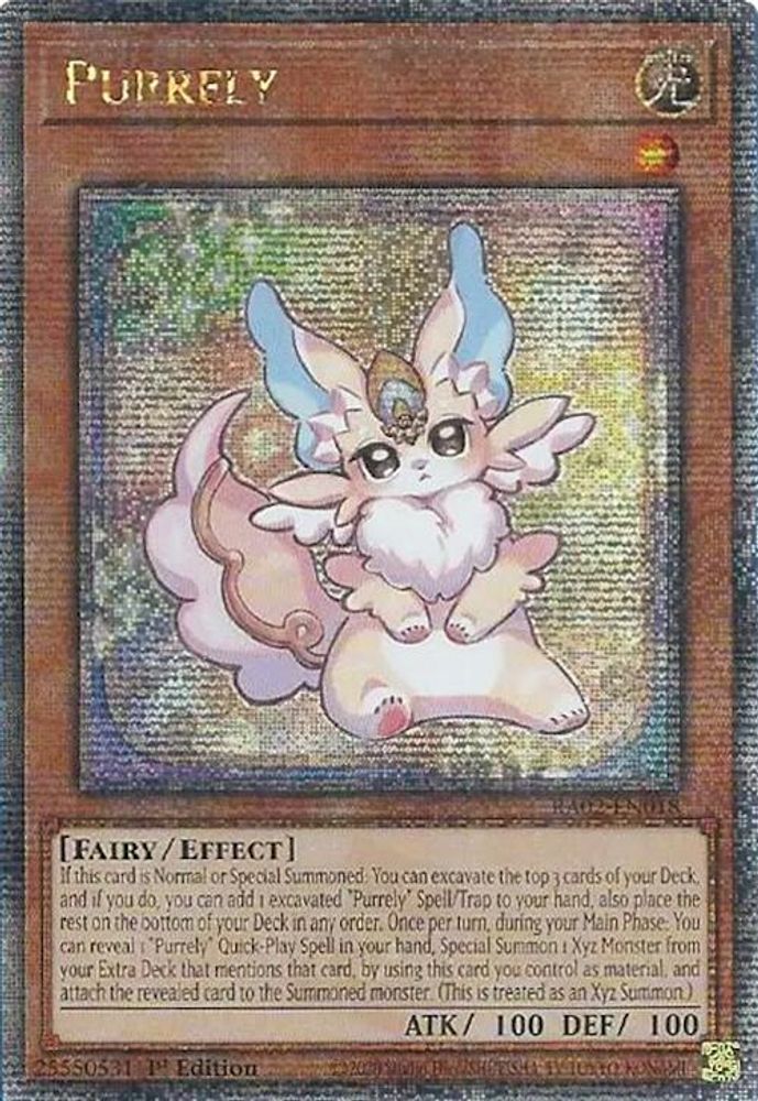 Purrely (Quarter Century Secret Rare) - RA02-EN018 Quarter Century Secret Rare 1st Edition