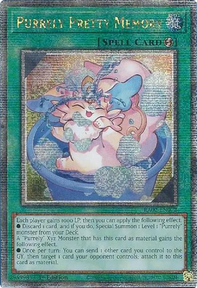 Purrely Pretty Memory (Quarter Century Secret Rare) - RA02-EN072 Quarter Century Secret Rare 1st Edition
