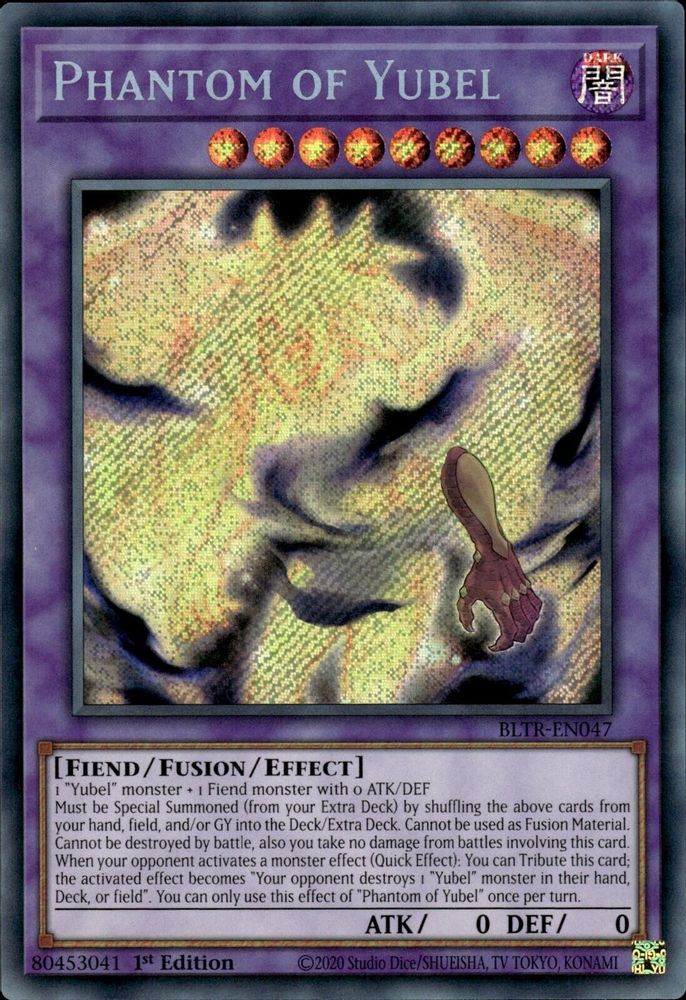Phantom of Yubel - BLTR-EN047 Secret Rare 1st Edition