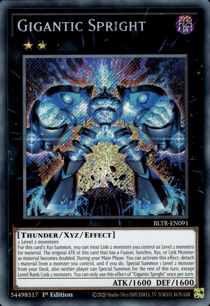 Gigantic Spright - BLTR-EN091 Secret Rare 1st Edition