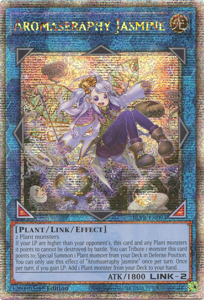 Aromaseraphy Jasmine (Quarter Century Secret Rare) - BLTR-EN093 Quarter Century Secret Rare 1st Edition