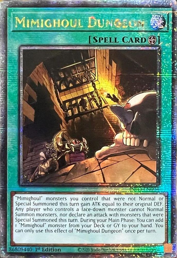 Mimighoul Dungeon (Quarter Century Secret Rare) - INFO-EN094 Quarter Century Secret Rare 1st Edition