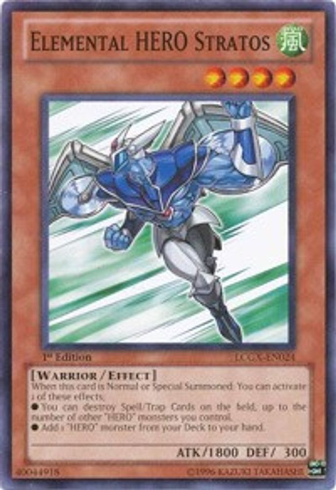 Elemental HERO Stratos (LCGX-EN024) Common / Short Print  Unlimited