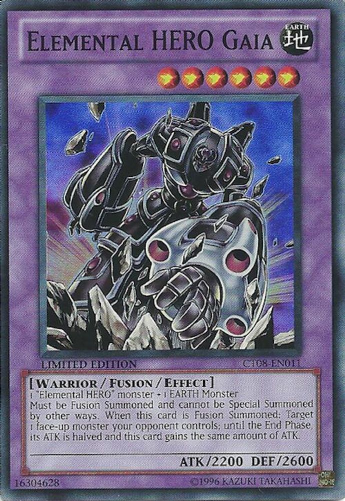 Elemental HERO Gaia (CT08-EN011) Super Rare  Limited