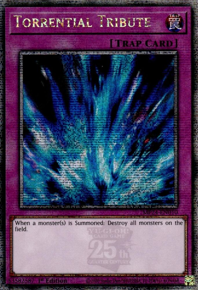 Torrential Tribute (Quarter Century Secret Rare) - MP24-EN010 Quarter Century Secret Rare 1st Edition
