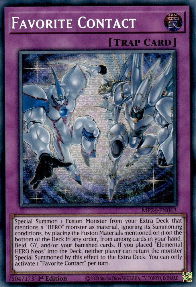 Favorite Contact - MP24-EN063 Prismatic Secret Rare 1st Edition