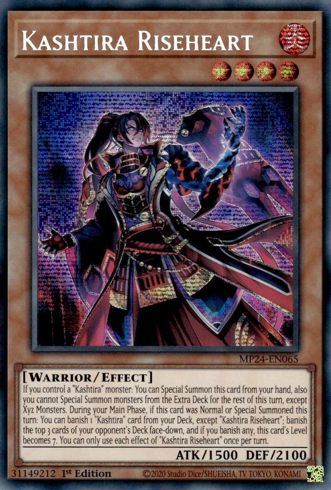 Kashtira Riseheart - MP24-EN065 Prismatic Secret Rare 1st Edition
