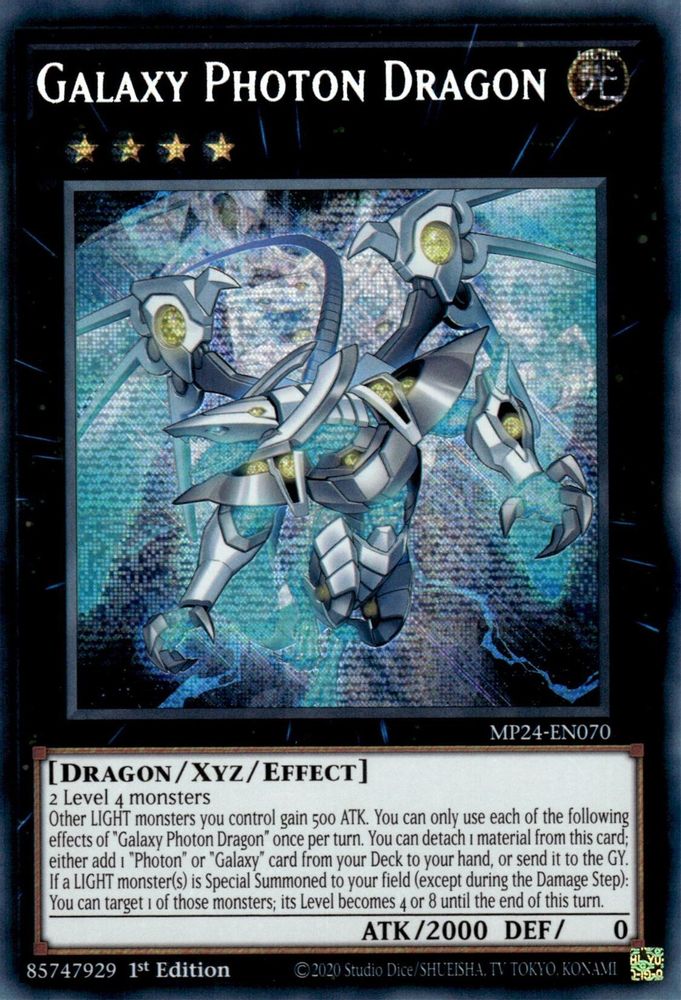 Galaxy Photon Dragon - MP24-EN070 Prismatic Secret Rare 1st Edition
