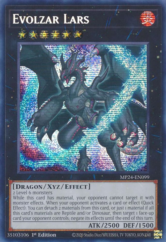 Evolzar Lars - MP24-EN099 Prismatic Secret Rare 1st Edition