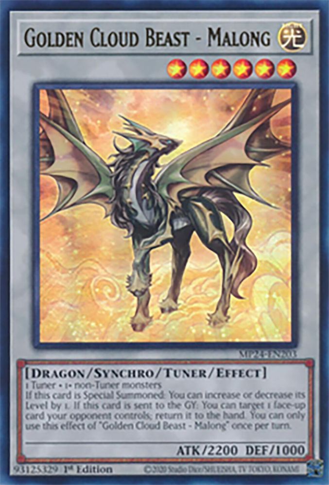 Golden Cloud Beast - Malong - MP24-EN203 Ultra Rare 1st Edition