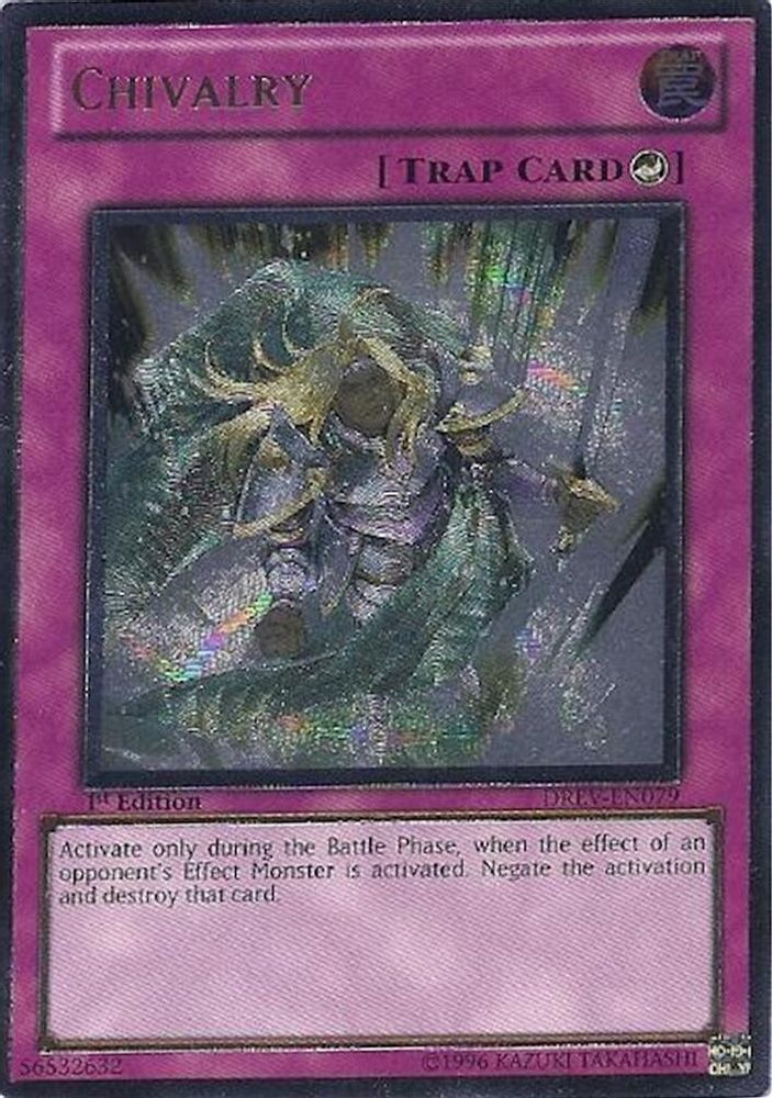 Chivalry (UTR) (DREV-EN079) Ultimate Rare  1st Edition