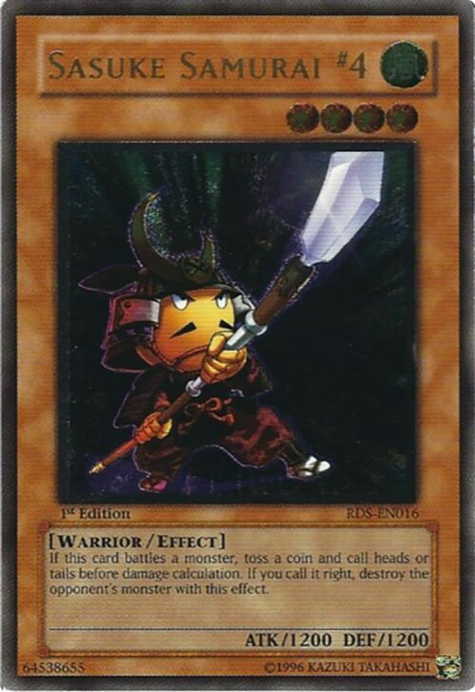 Sasuke Samurai #4 (UTR) (RDS-EN016) Ultimate Rare  1st Edition