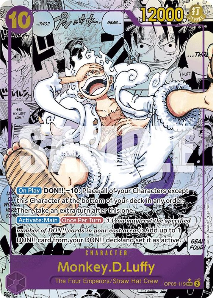 Monkey.D.Luffy (OP05-119) (Manga) (OP05-119) - Premium Booster -The Best- Foil