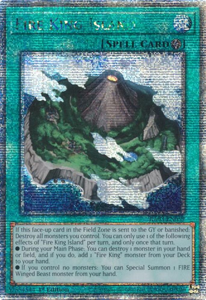 Fire King Island (Quarter Century Secret Rare) - RA03-EN059 Quarter Century Secret Rare 1st Edition
