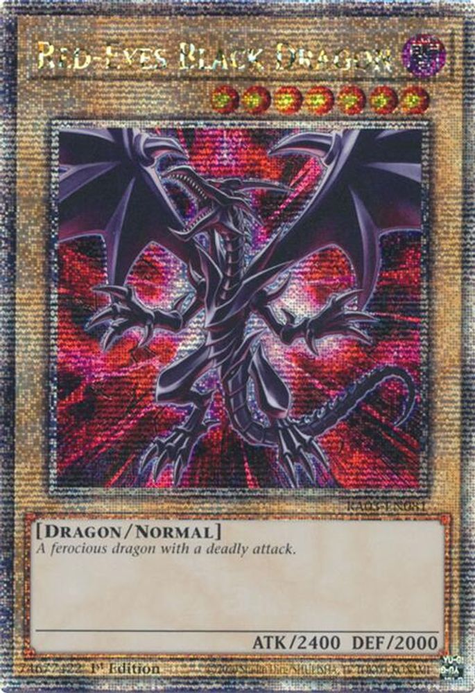 Red-Eyes Black Dragon (Quarter Century Secret Rare) - RA03-EN081 Quarter Century Secret Rare 1st Edition