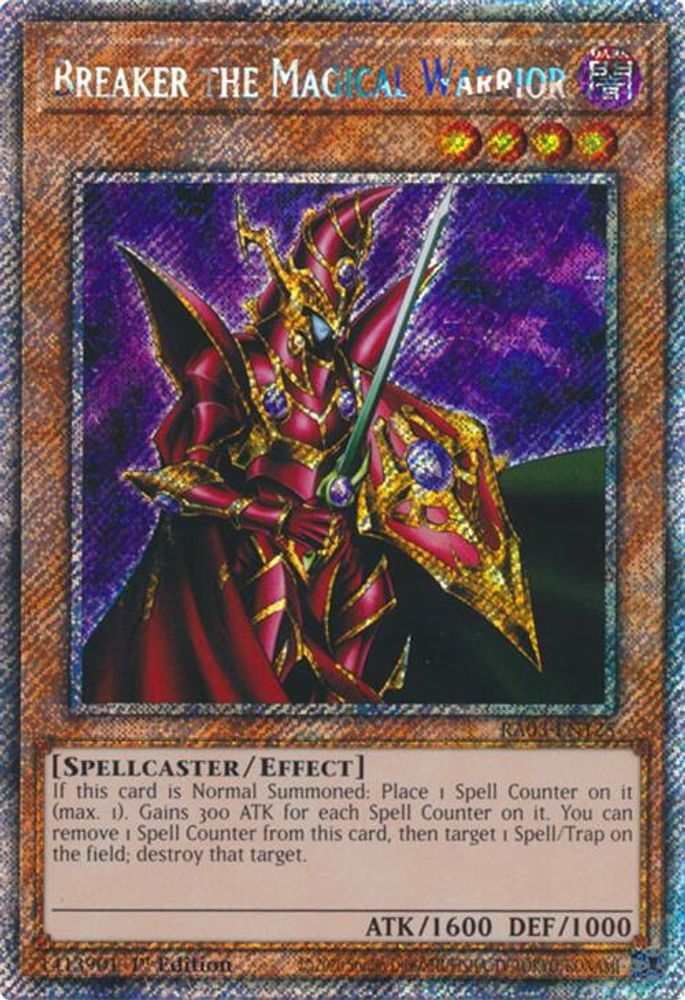 Breaker the Magical Warrior (Platinum Secret Rare) - RA03-EN125 Platinum Secret Rare 1st Edition