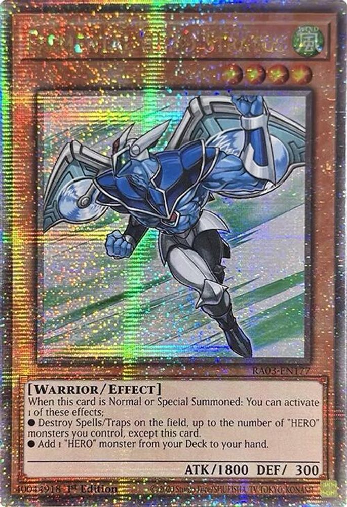 Elemental HERO Stratos (Quarter Century Secret Rare) - RA03-EN177 Quarter Century Secret Rare 1st Edition