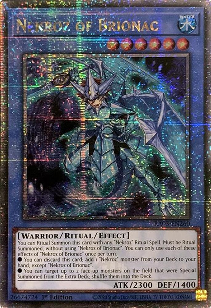 Nekroz of Brionac (Quarter Century Secret Rare) - RA03-EN260 Quarter Century Secret Rare 1st Edition