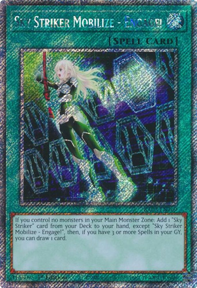 Sky Striker Mobilize - Engage! (Platinum Secret Rare) - RA03-EN269 Platinum Secret Rare 1st Edition