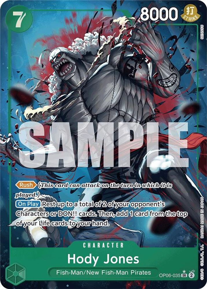 Hody Jones (Alternate Art) (OP06-035) - Premium Booster -The Best- Foil