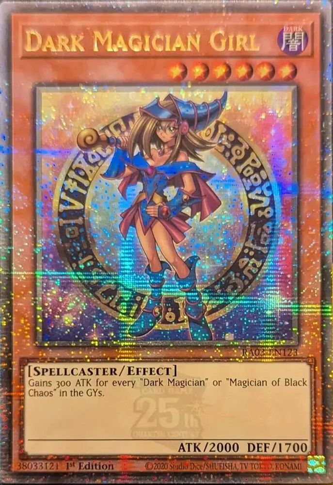 Dark Magician Girl (Quarter Century Secret Rare) (B) - RA03-EN123 Quarter Century Secret Rare 1st Edition