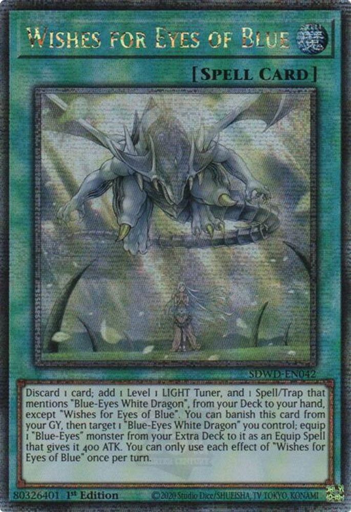 Wishes for Eyes of Blue (Quarter Century Secret Rare) - SDWD-EN042 Quarter Century Secret Rare 1st Edition