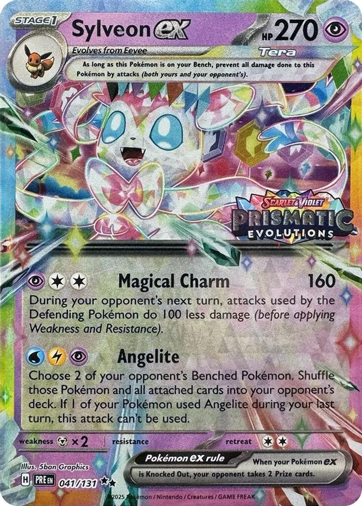 Sylveon ex (Prismatic Evolutions Stamp) (041/131) - Holofoil - Promo