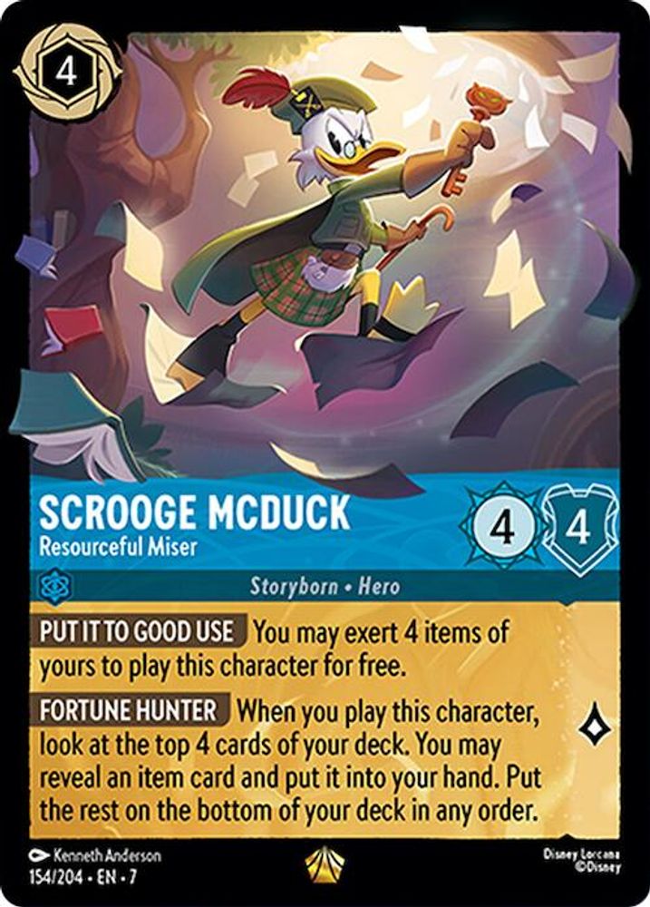 Scrooge McDuck - Resourceful Miser (154/204) - Archazias Island