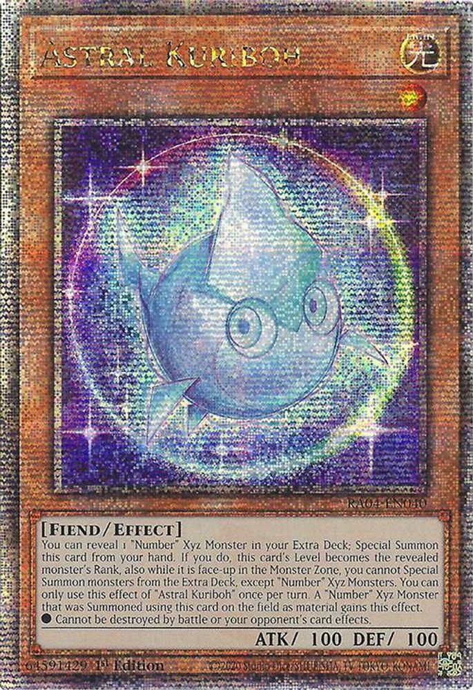 Astral Kuriboh (Quarter Century Secret Rare) - RA04-EN040 Quarter Century Secret Rare 1st Edition