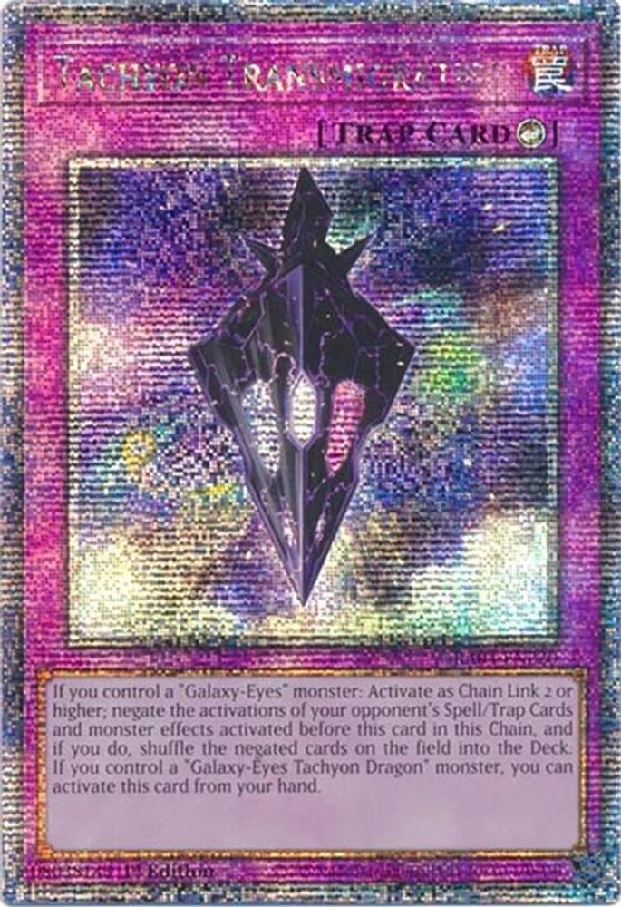 Tachyon Transmigration (Quarter Century Secret Rare) - RA04-EN220 Quarter Century Secret Rare 1st Edition