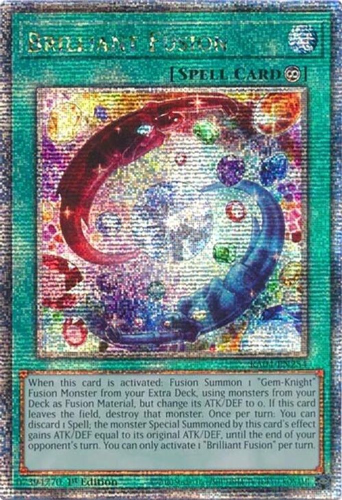 Brilliant Fusion (Quarter Century Secret Rare) - RA04-EN254 Quarter Century Secret Rare 1st Edition
