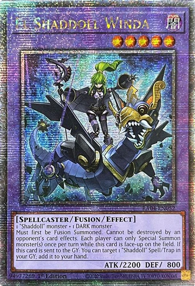 El Shaddoll Winda (Quarter Century Secret Rare) - RA04-EN052 Quarter Century Secret Rare 1st Edition