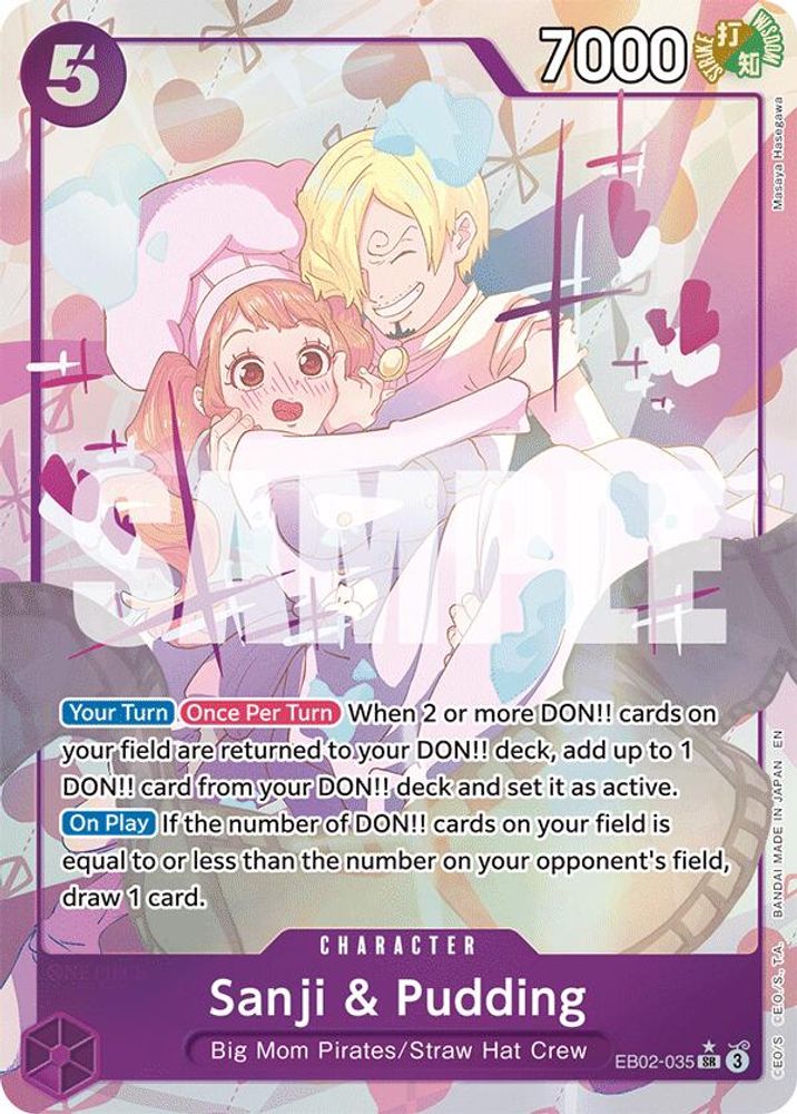 Sanji & Pudding (Alternate Art) (EB02-035) - Extra Booster: Anime 25th Collection Foil