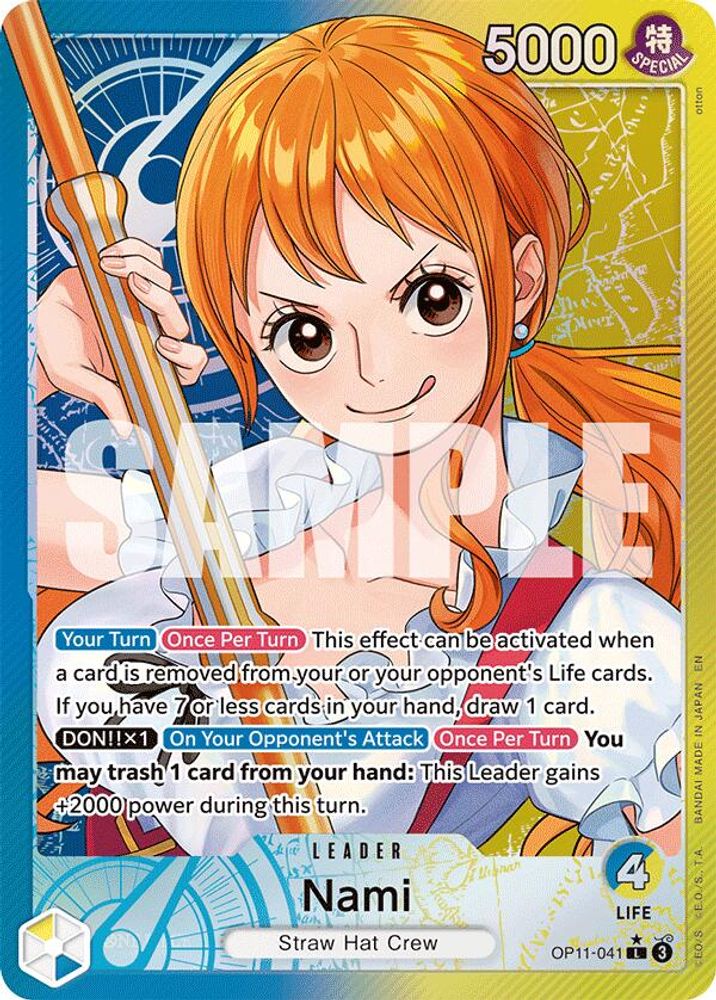 Nami (041) (Alternate Art) (OP11-041) - A Fist of Divine Speed Foil