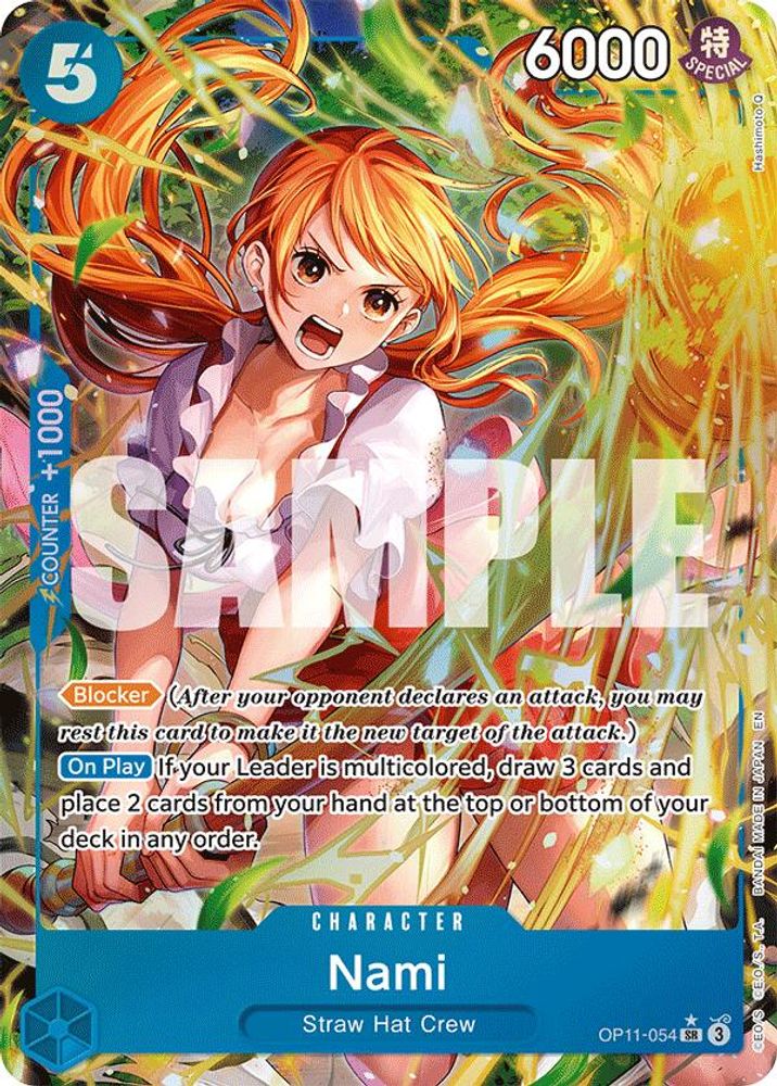Nami (054) (Alternate Art) (OP11-054) - A Fist of Divine Speed Foil