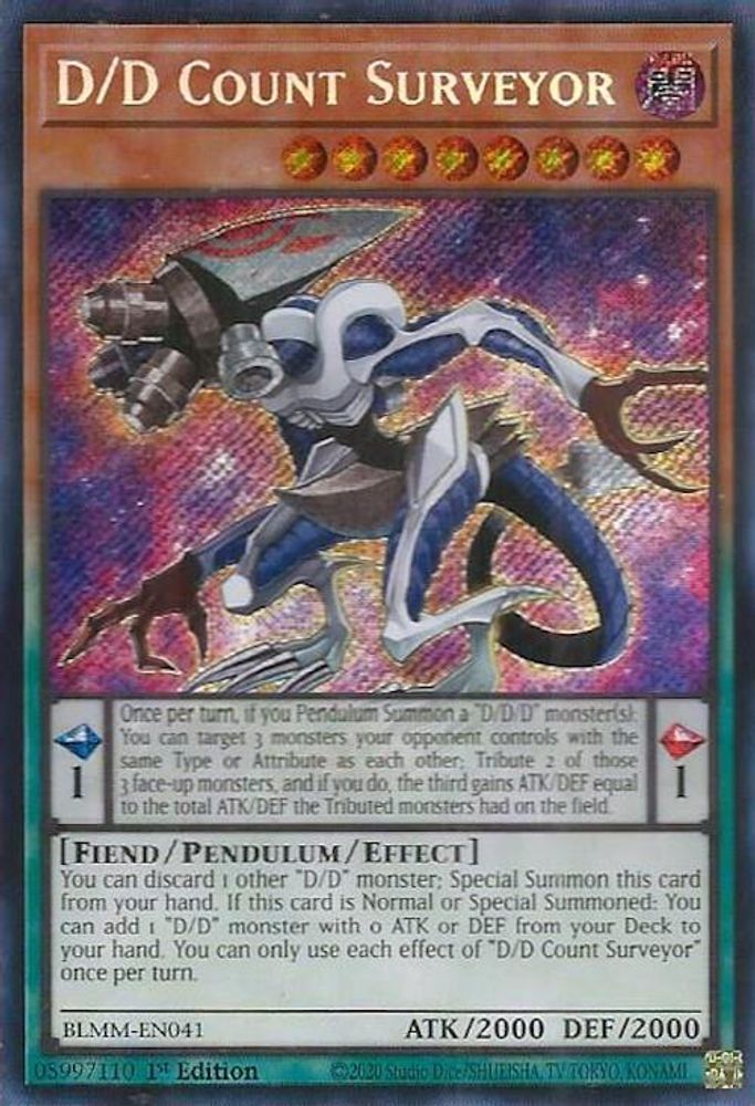 D/D Count Surveyor - BLMM-EN041 Secret Rare 1st Edition