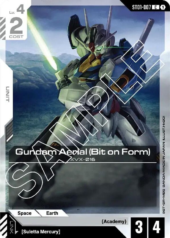 Gundam Aerial (Bit on Form) (ST01-007) -