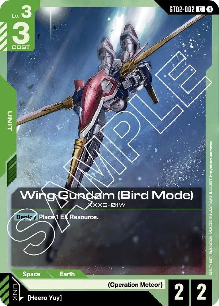 Wing Gundam (Bird Mode) (ST02-002) -