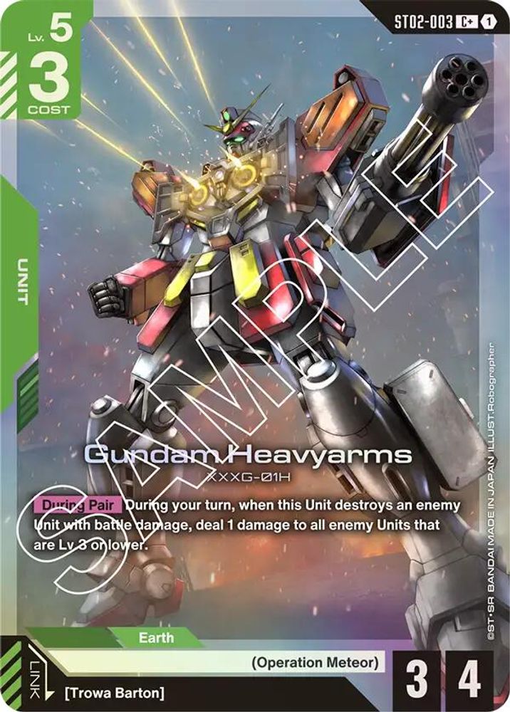 Gundam Heavyarms (C+) (ST02-003) -  Holofoil