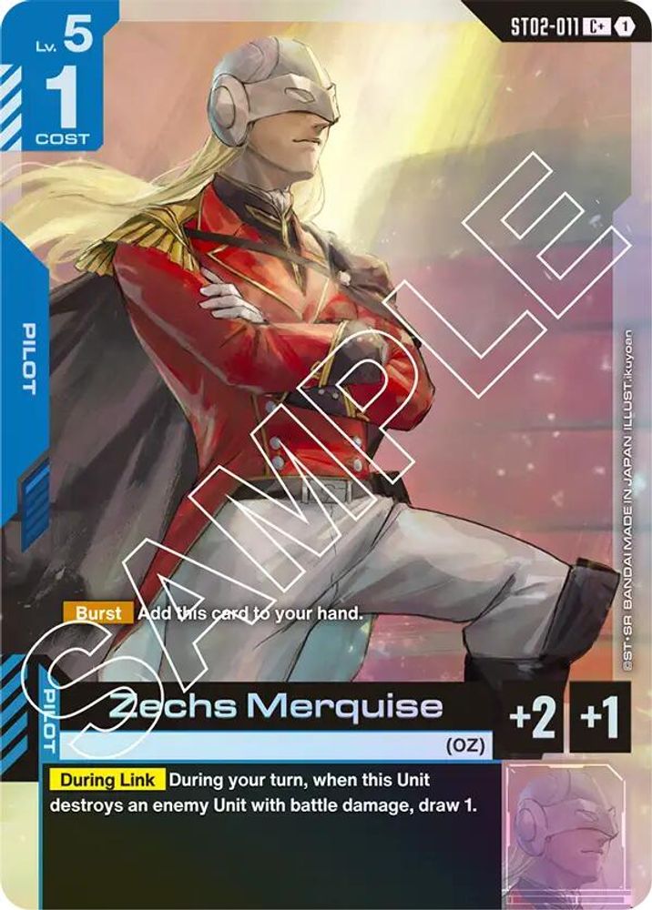 Zechs Merquise (C+) (ST02-011) -  Holofoil