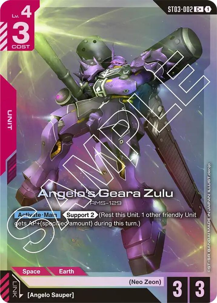Angelo's Geara Zulu (C+) (ST03-002) -  Holofoil