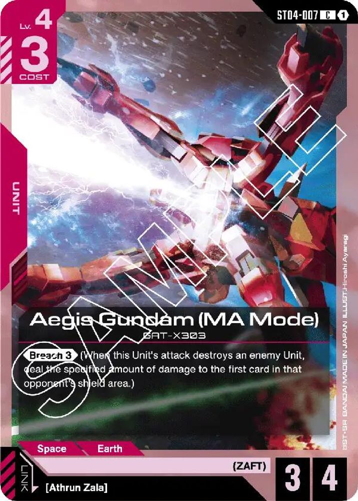 Aegis Gundam (MA Mode) (ST04-007) -