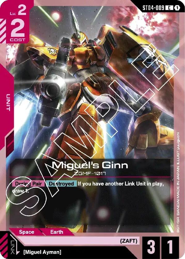 Miguel's Ginn (ST04-009) -