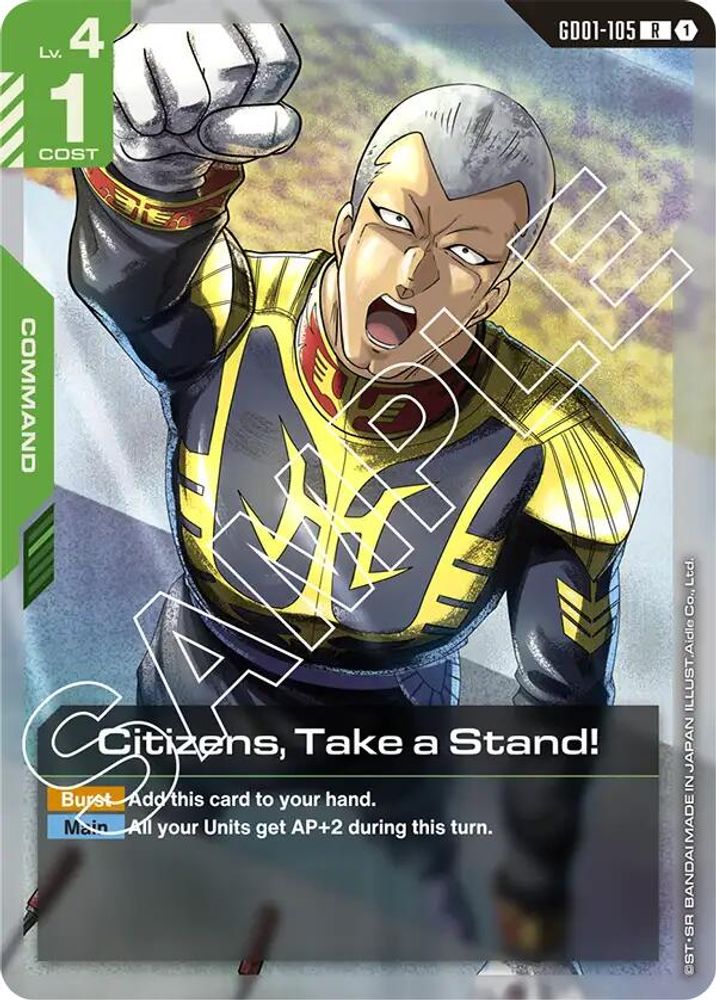 Citizens, Take a Stand! (GD01-105) -  Holofoil